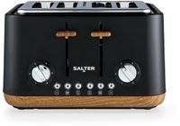 Salter Toronto Broodrooster - 4-Slice, Brede Sleuven, 6 Standen
