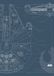 Komar Star Wars Blueprint Falcon - Grootte: 50 x 70 cm, muurschildering, poster, kunstdruk (zonder lijst)