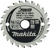 Makita B-33819 Cirkelzaagblad 85 x 15 x 24T - 1 stuk