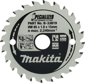 Makita B-33819 Cirkelzaagblad 85 x 15 x 24T - 1 stuk