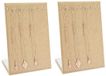 Loopunk 2-pack kettingdisplaystandaards, L-vormige sieradenstandaard in ephedragroen met 24 haken, elegante sieradendisplay voor op tafel