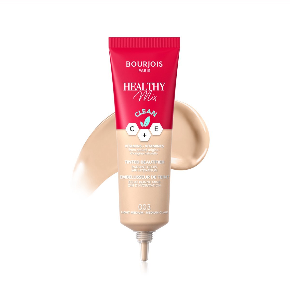 BOURJOIS PARIS Healthy Mix Clean Tinted Beautifier Foundation 003 Light Medium