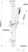 Piza Ensemble de douche, Monocommande, Chrome