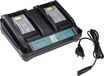 vhbw Chargeur double compatible avec Makita BFS441RFE, BFS450, BFS441Z, BFS440RFE, BFS450F, BFS450Z, BFS450RFE batteries pour outils Li-Ion, 100 W, 14,4 V