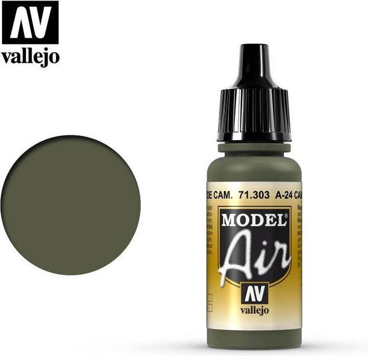 Vallejo Model Air A-24M Camouflage Green - Acryl Verf flesje