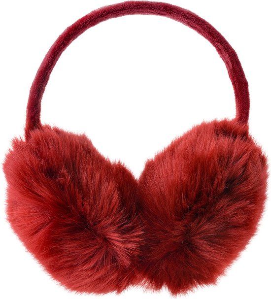 Clayre & Eef Oorwarmers Rood Polyester - One Size - Dames