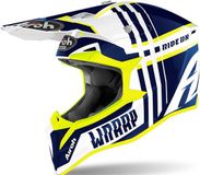 Airoh Wraap Broken Blauw Glans L