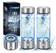 Bouteille avec technologie d'hydrogène, 450 ml, SPE/PEM, verre, pack de 2