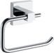 Merkloos Moderne Wandhouder WC-papier Badkamer-weefsel-Rack, Verchroomde, Roestvrij Staal, Zilver, Square Basis