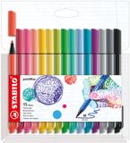 STABILO pointMax hardtip fineliner 0.8 mm etui met 15 kleuren