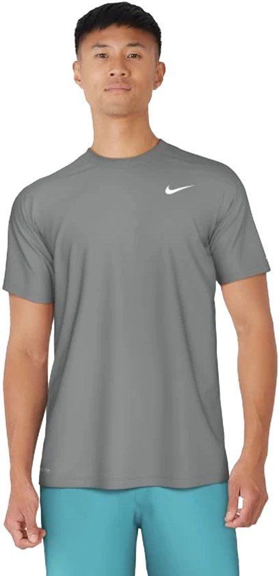Nike Essential Hydroguard Shirt Grijs Heren XL