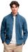 Superdry - Garment Dyed Overhemd Relaxed Pasvorm - Heren - Lange mouwen shirts - XL - Verweerd leisteenblauw