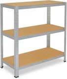 Shelfplaza HOME metalen stellingkast - 115x120x50 cm - verzinkt - 3 planken