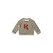 Riffle Amsterdam geruite sweater - zwart/offwhite