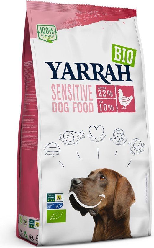 Yarrah Dog Sensitive Kip - 2 KG - Biologisch Hondenvoer