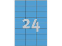 Avery Etiket Avery 3449 70x37mm blauw 2400stuks