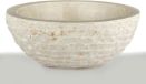Teakea Oblique | Vasque en marbre blanc crème