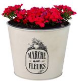 Sunnydays Plantenpot - Zink - Ivoorwit - D17 x H14 cm
