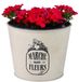 Sunnydays Plantenpot - Zink - Ivoorwit - D17 x H14 cm
