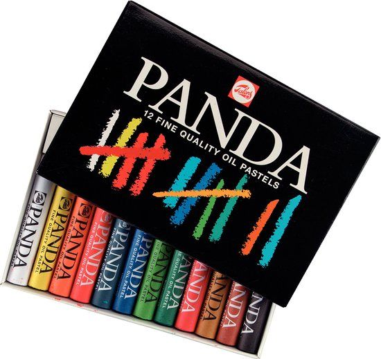 Talens Panda Oliepastels Set - 12 Kleuren