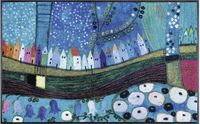 wash+dry Stadt in Blau- Kleen-Tex - 50 x 75 cm