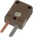 B + B Thermo-Technik Miniatuurstekker type T, marron