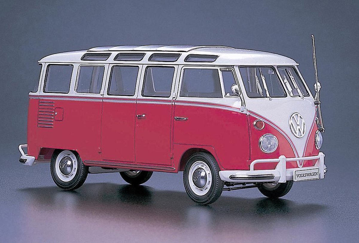 hasegawa HMCC10 1:24 Schaal"VW Type 2 Micro Bus met Windows" Model Kit