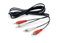 Equip 147094 audiokabel 2,5 m 2 x RCA Zwart