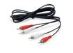 Equip 147094 audiokabel 2,5 m 2 x RCA Zwart
