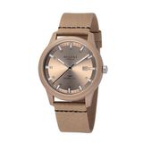Regent Montre homme BA-732 Analogique Quartz Brun Vert Nylon 10 ATM