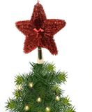 Kaemingk B.V. Kerstboom piek - Ster - Rood - Kunststof - 23 cm