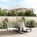 Maison Exclusive Parasol avec mât en bois, couleur sable, 300x300x273 cm