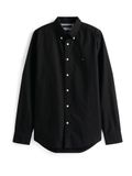 Tommy Hilfiger Heren Lange Mouwen Shirt - Heritage Collectie - Zwart