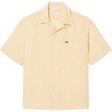 Lacoste chemise à manches courtes beige homme