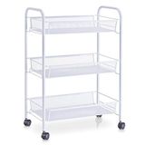 Zeller 17721 etagetrolley, mesh, 43,5 x 26 x 62,5 cm, wit, 1 - verpakking