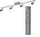Osram LED Spot Cylinder DUO plafondspot 4x GU10, Geborsteld Nikkel/Chroom, Staal
