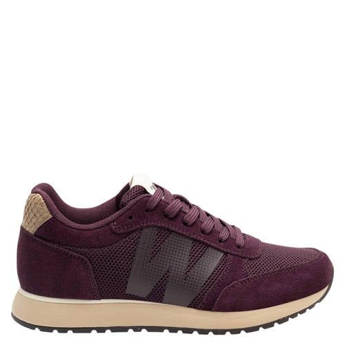 Woden Ydun Icon II leren sneakers - aubergine