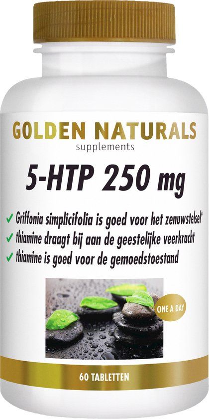 Golden Naturals 5-HTP 250mg (60 veganistische tabletten)