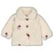 Feetje teddy jas Afternoon Tea creme/berry/lila