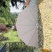 vidaXL Terrasscherm inklapbaar 160 cm crème