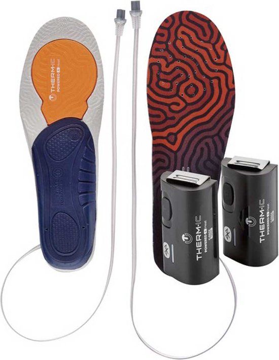Therm-ic Set Heat 3d Heated +c-pack 1300b Bluetooth Battery Inlegzolen Oranje,Blauw EU 42-43