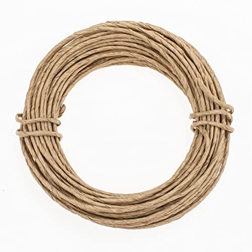 Glorex 6 1280 214 - papierdraad, 2 mm, 10 m, natuur