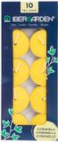 Ibergarden Citronella waxinelichtjes/theelichtjes - kaarsjes - 2.5 branduren - 10x stuks