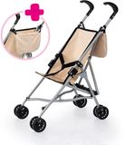 Bayer Design Poppenwagen met tas beige
