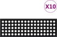 vidaXL Trapmatten 10 st 25x75 cm rubber