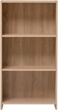Boekenkast 3 Vakken Timea Hout - Hout - Design - Open kast