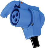 AS Schwabe Haakse CEE-koppeling 16 A 230 V Blauw