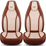 Bremer Sitzbezüge Carado Premium Camper stoelhoezen voor Carado A 464 LT5 in Beige/Lichtbruin (2 losse stoelen)