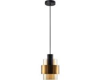 Freelight Hanglamp Chiasso 1 lichts Ø 14 cm zwart goud