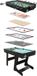 Cougar 16-in-1 Multi Speeltafel – Zwarte Speeltafel met 16 Spellen – Inclusief Accessoires – Voor Kinderen en Volwassenen